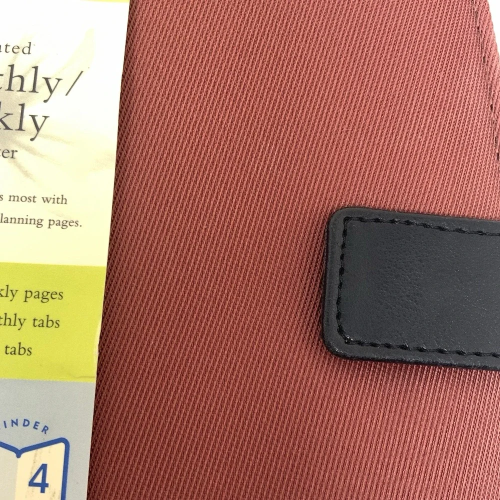 Franklin Covey‎ 365 6-Ring Monthly Weekly Organizer Planner Rust Black Canvass